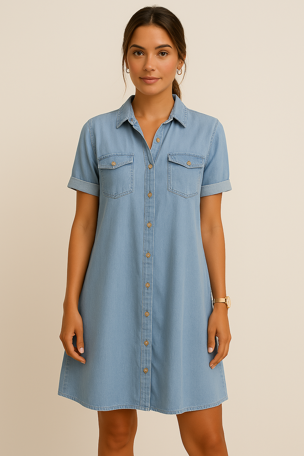 Móda | EasyFit Denim Dress